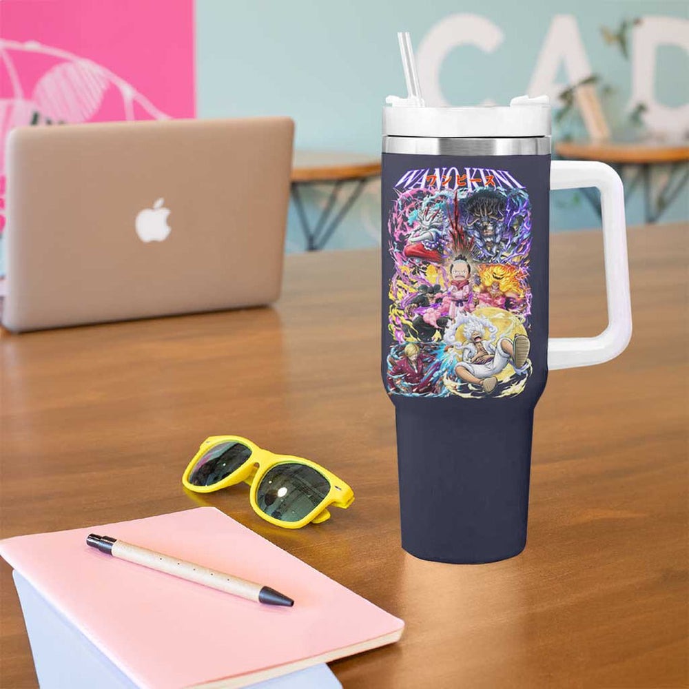 Wano Kuni One Piece Tumbler With Handle Japan Anime Style TS04 Wano Kuni One Piece Tumbler With Handle Japan Anime Style TS04
