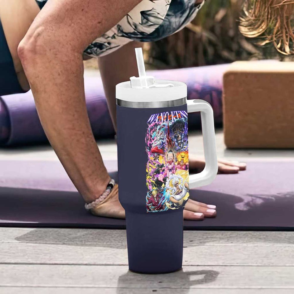 Wano Kuni One Piece Tumbler With Handle Japan Anime Style TS04 Wano Kuni One Piece Tumbler With Handle Japan Anime Style TS04