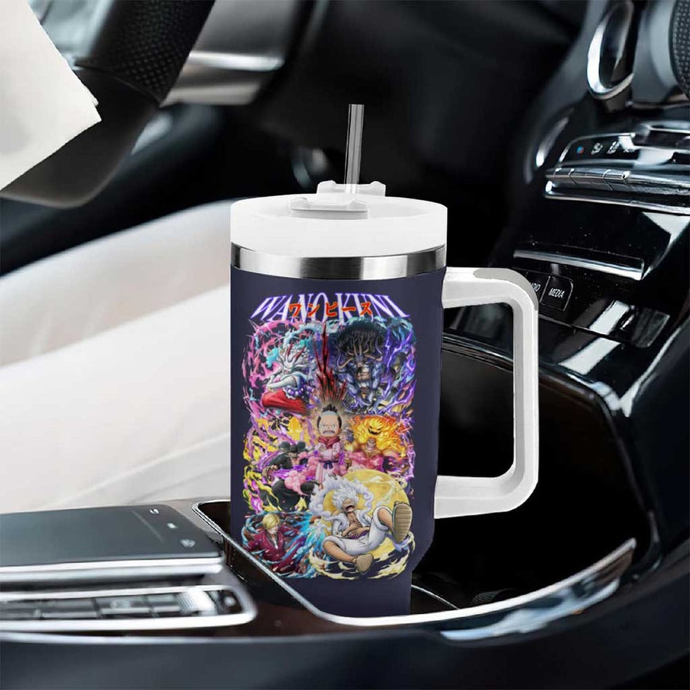 Wano Kuni One Piece Tumbler With Handle Japan Anime Style TS04 Wano Kuni One Piece Tumbler With Handle Japan Anime Style TS04
