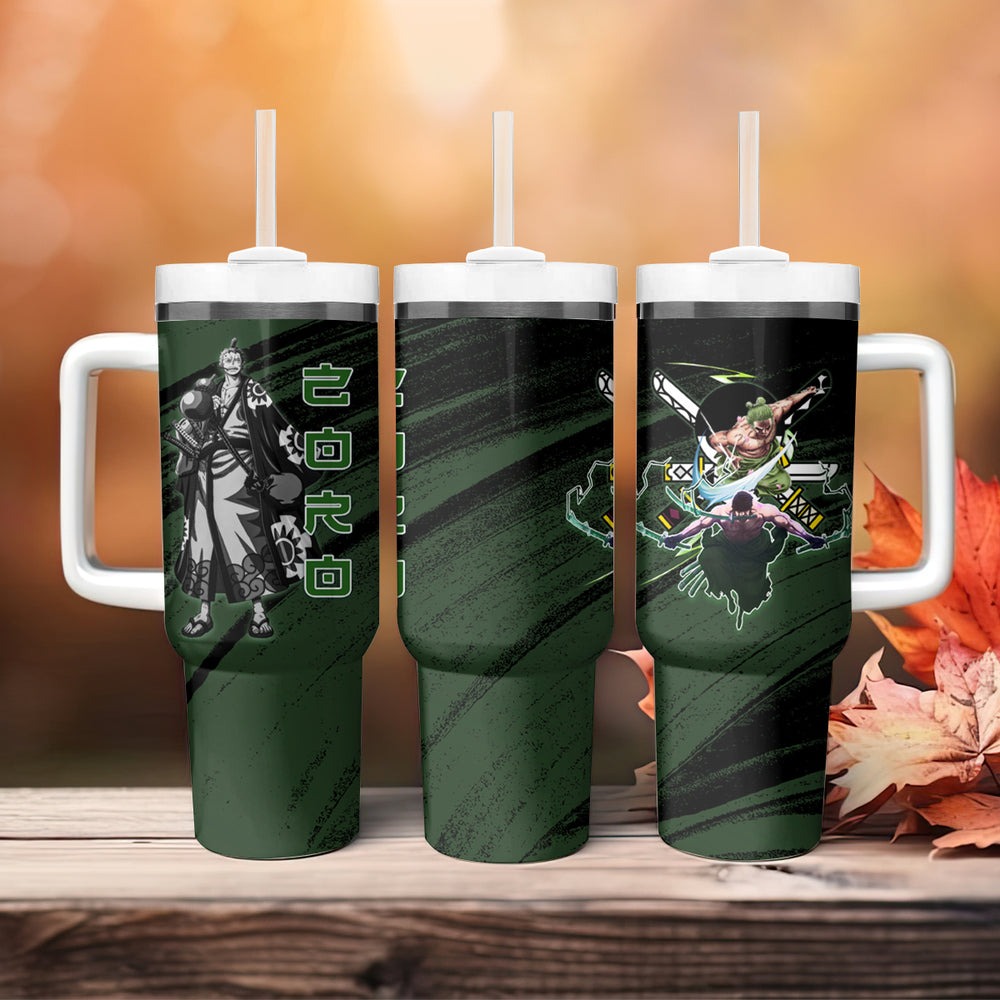 Wano Zoronoa Zoro - One Piece Tumbler With Handle Anime Style TS04 Wano Zoronoa Zoro - One Piece Tumbler With Handle Anime Style TS04