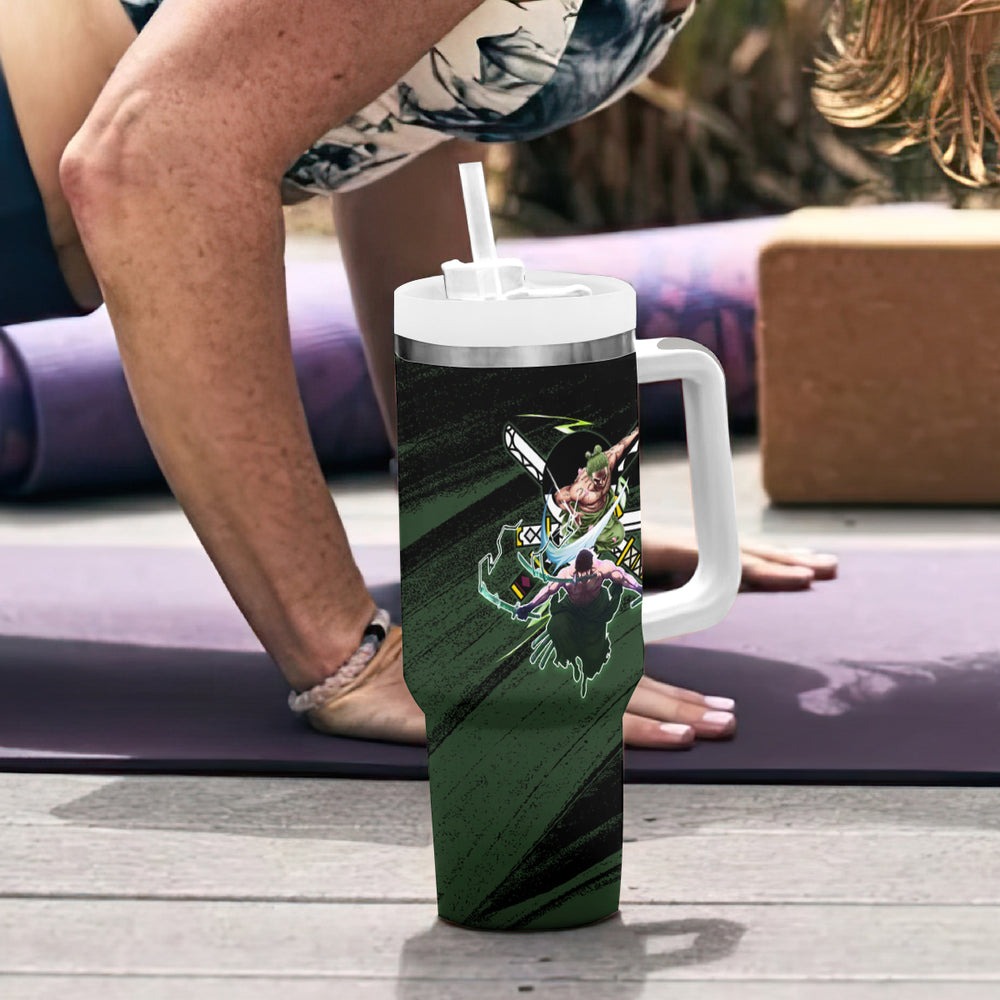 Wano Zoronoa Zoro - One Piece Tumbler With Handle Anime Style TS04 Wano Zoronoa Zoro - One Piece Tumbler With Handle Anime Style TS04