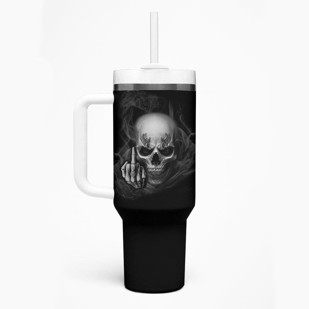 Warning I'm An A Mad Skull Tumbler With Handle TS04
