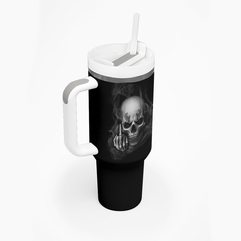 Warning I'm An A Mad Skull Tumbler With Handle TS04