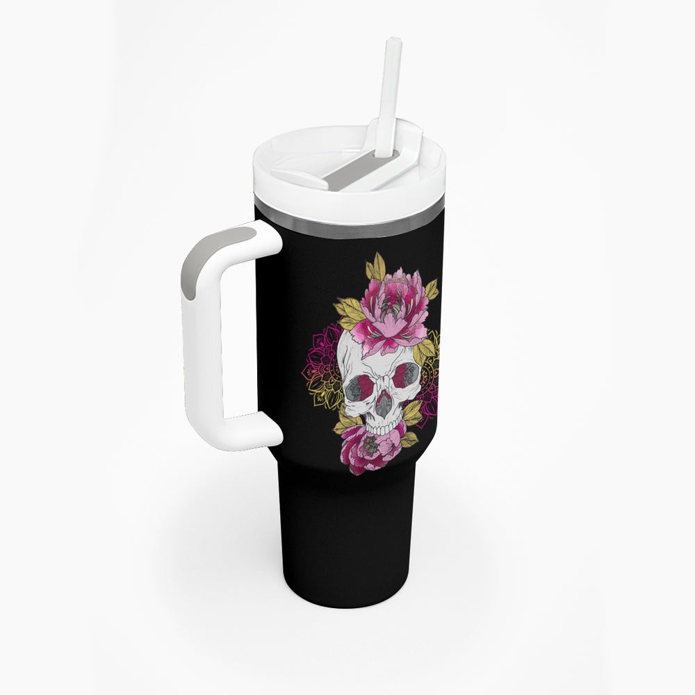 Warning This Tattooed Girl Tumbler With Handle TS04 Warning This Tattooed Girl Tumbler With Handle TS04