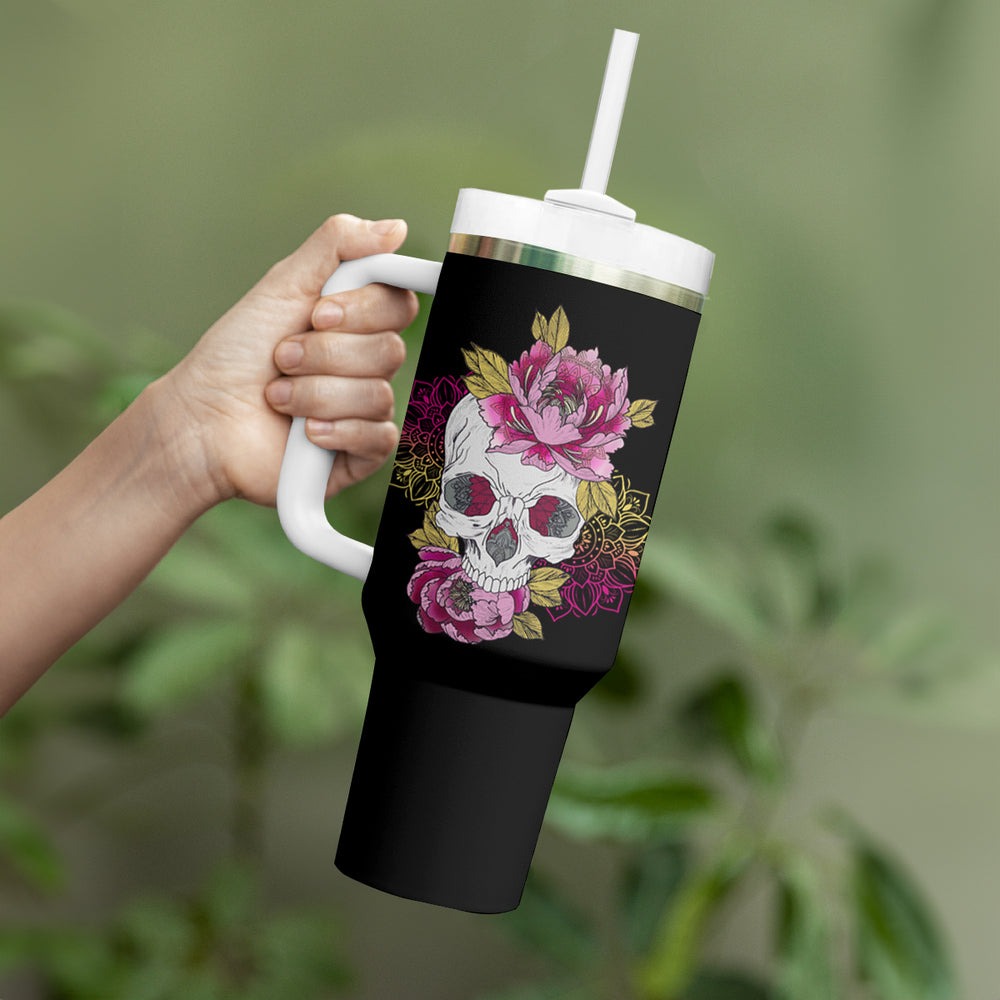 Warning This Tattooed Girl Tumbler With Handle TS04 Warning This Tattooed Girl Tumbler With Handle TS04