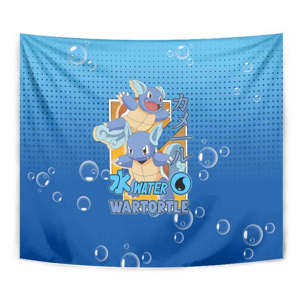 Wartortle Poké Tapestry with Water Type Featuring Strong and Playful Design TS04