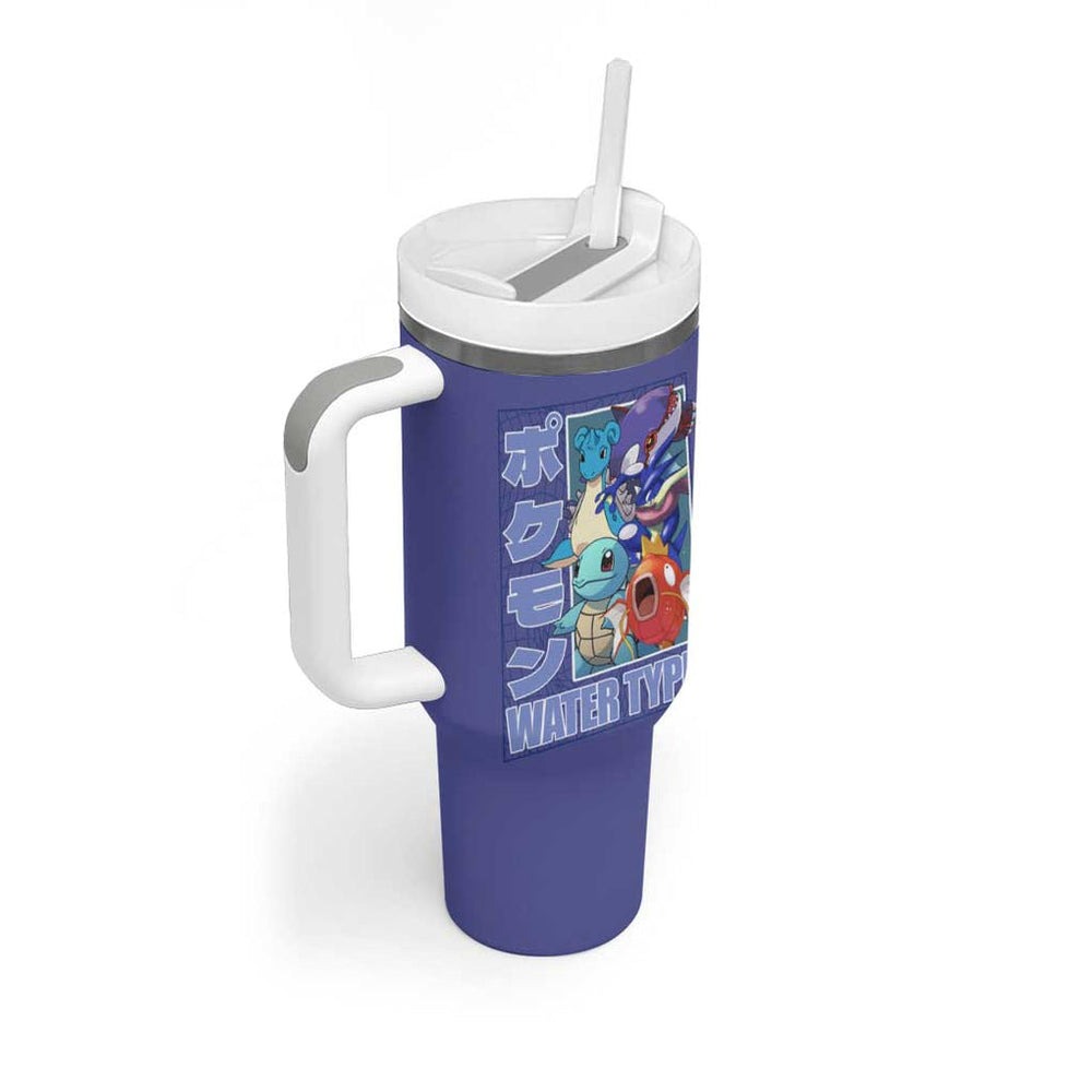 Water Type Poke Tumbler With Handle Japan Anime Style TS04 Water Type Poke Tumbler With Handle Japan Anime Style TS04
