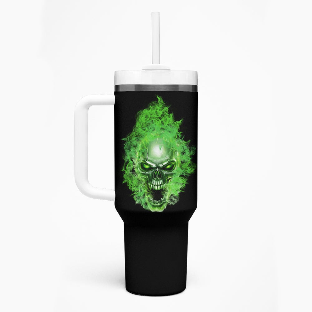 When I Was Born Skull Tumbler With Handle TS04 When I Was Born Skull Tumbler With Handle TS04