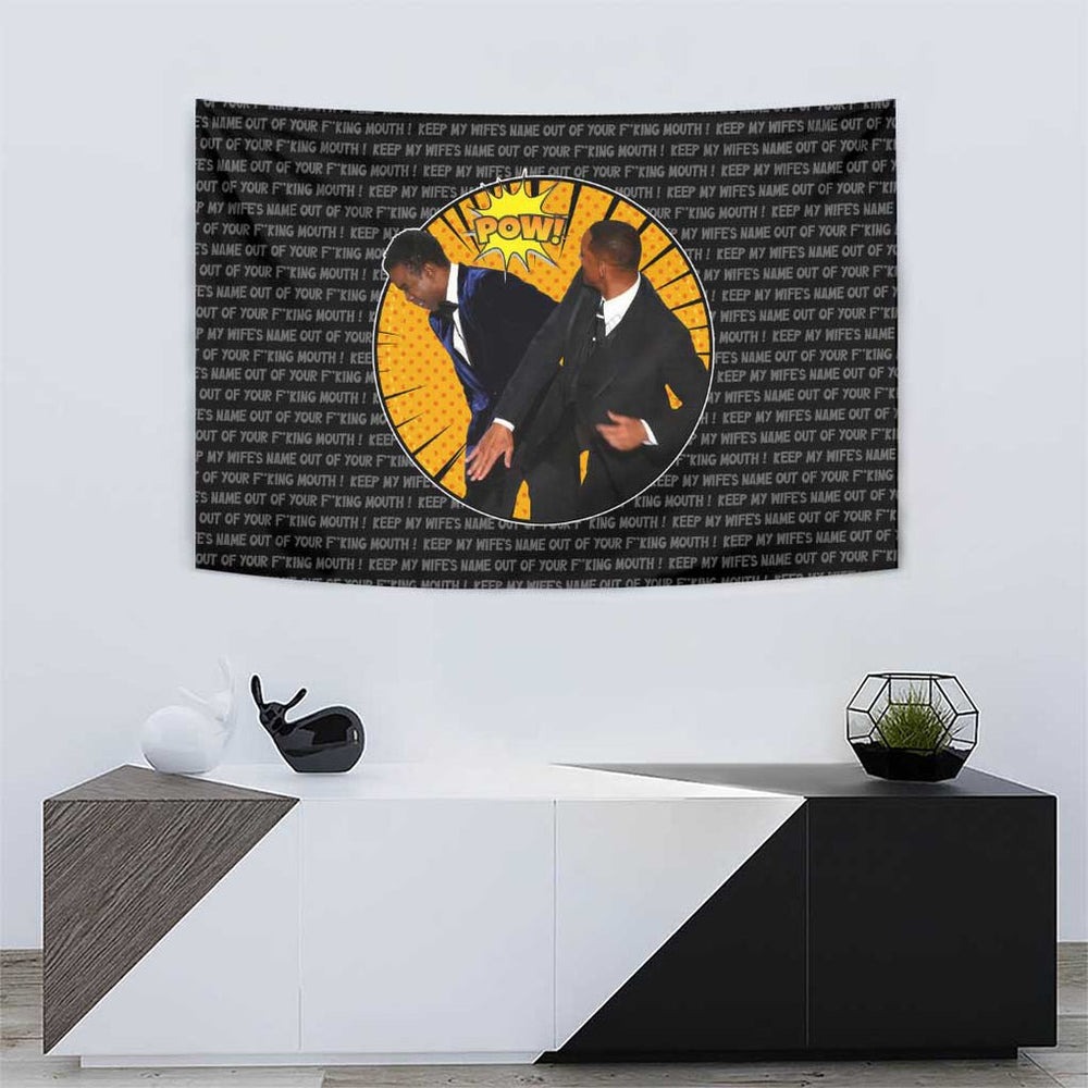 Will Smith Slaps Chris Rock Meme Tumbler With Handle Funny Meme Art Style TS04 Will Smith Slaps Chris Rock Meme Tumbler With Handle Funny Meme Art Style TS04