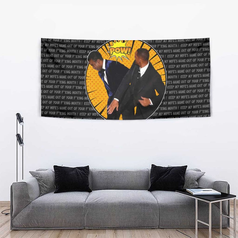 Will Smith Slaps Chris Rock Meme Tumbler With Handle Funny Meme Art Style TS04 Will Smith Slaps Chris Rock Meme Tumbler With Handle Funny Meme Art Style TS04