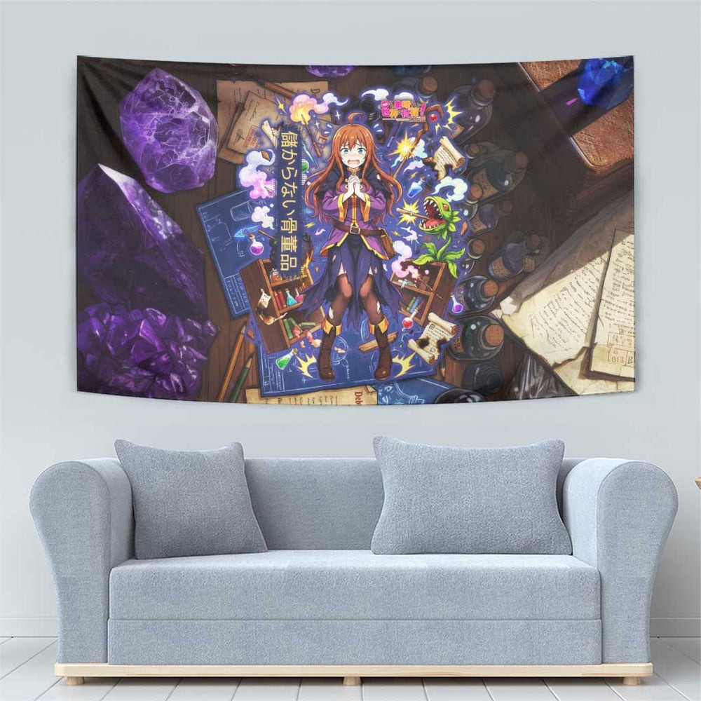 Wiz Magic Shop Tapestry Alchemical Fantasy Blueprint Style TS04 Wiz Magic Shop Tapestry Alchemical Fantasy Blueprint Style TS04