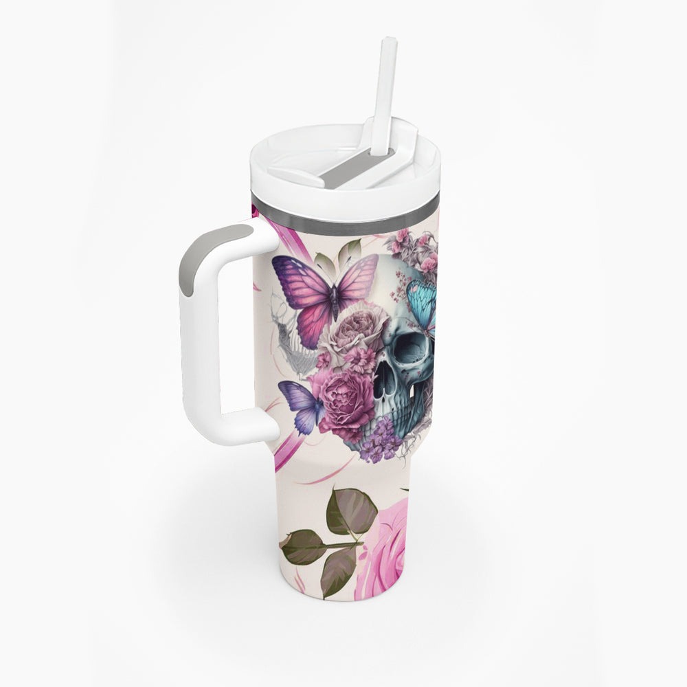 Women Skull Tumbler With Handle Some Time An Angel Hellraiser Always A Strong Women TS04 Women Skull Tumbler With Handle Some Time An Angel Hellraiser Always A Strong Women TS04