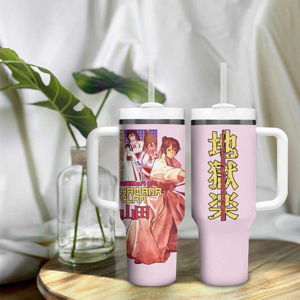 Yamada Asaemon Sagiri Hells Paradise Tumbler With Handle Japan Anime Style TS04 Yamada Asaemon Sagiri Hells Paradise Tumbler With Handle Japan Anime Style TS04