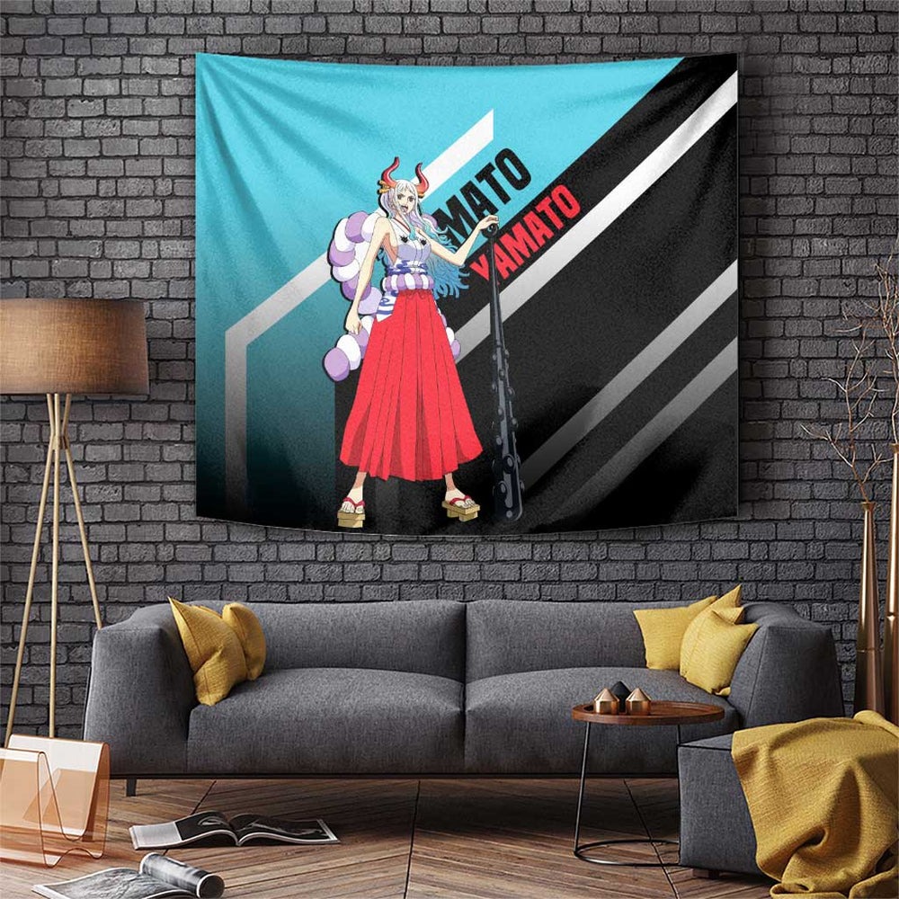 Yamato - One Piece Tapestry Anime Mix Manga Style TS04 Yamato - One Piece Tapestry Anime Mix Manga Style TS04