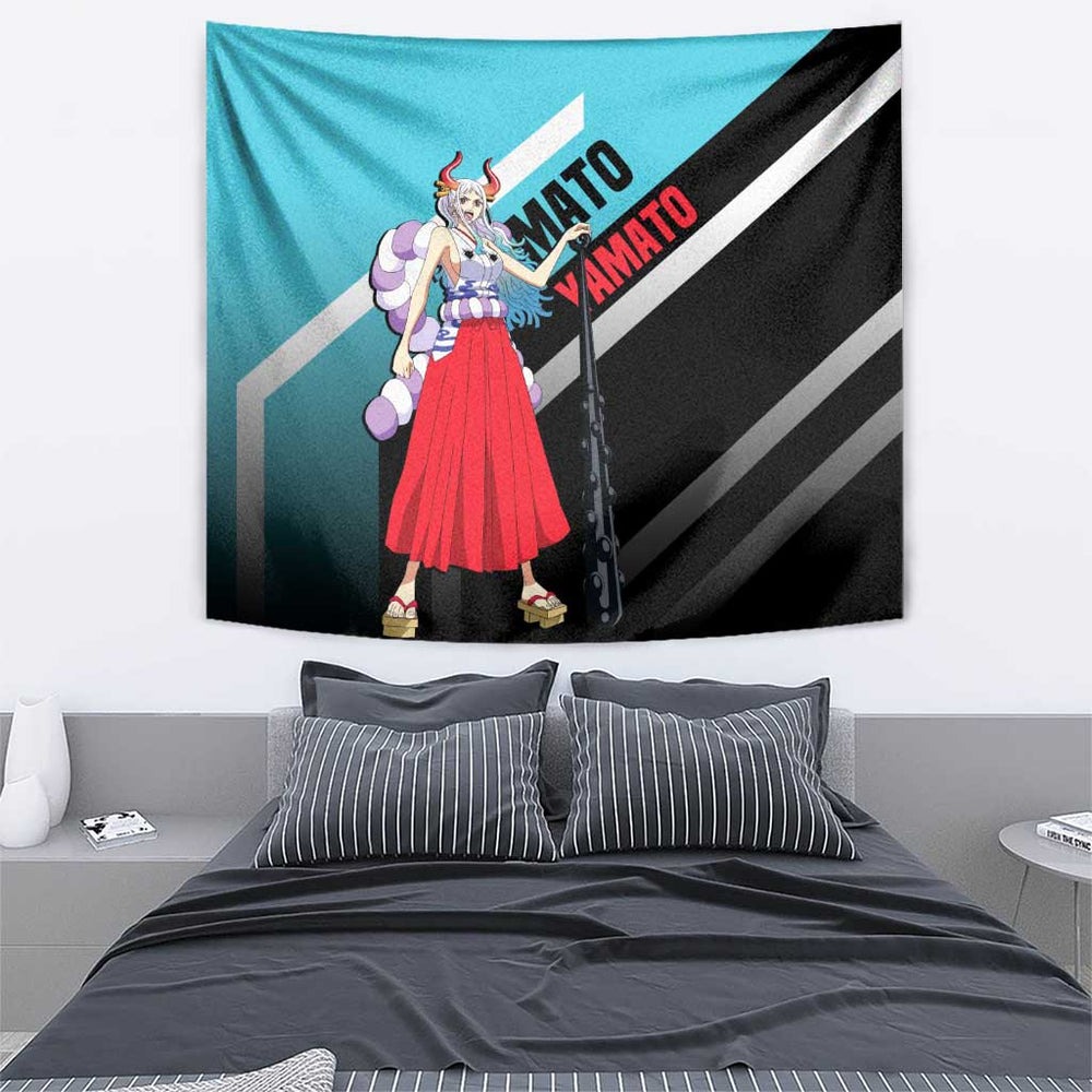 Yamato - One Piece Tapestry Anime Mix Manga Style TS04 Yamato - One Piece Tapestry Anime Mix Manga Style TS04