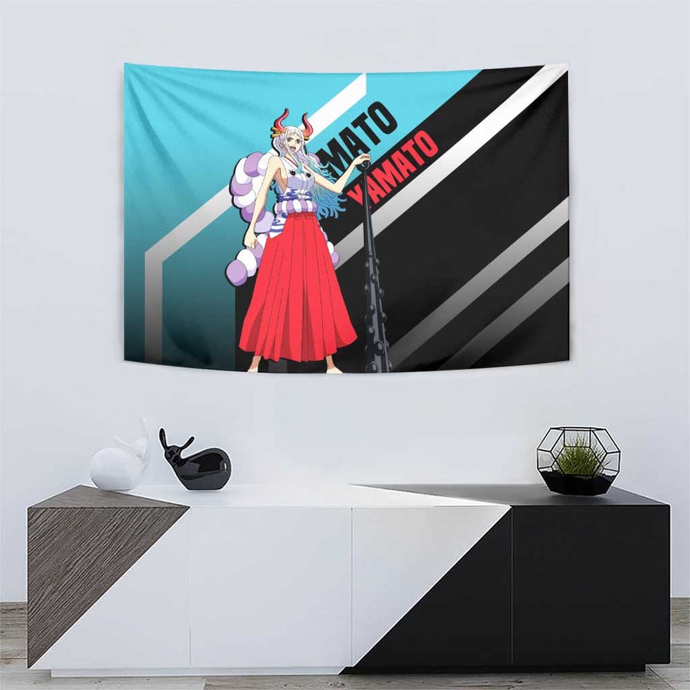 Yamato - One Piece Tapestry Anime Mix Manga Style TS04 Yamato - One Piece Tapestry Anime Mix Manga Style TS04