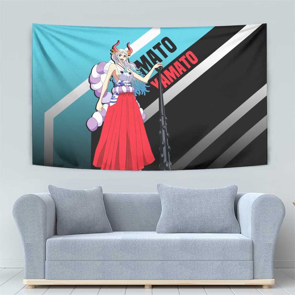 Yamato - One Piece Tapestry Anime Mix Manga Style TS04 Yamato - One Piece Tapestry Anime Mix Manga Style TS04