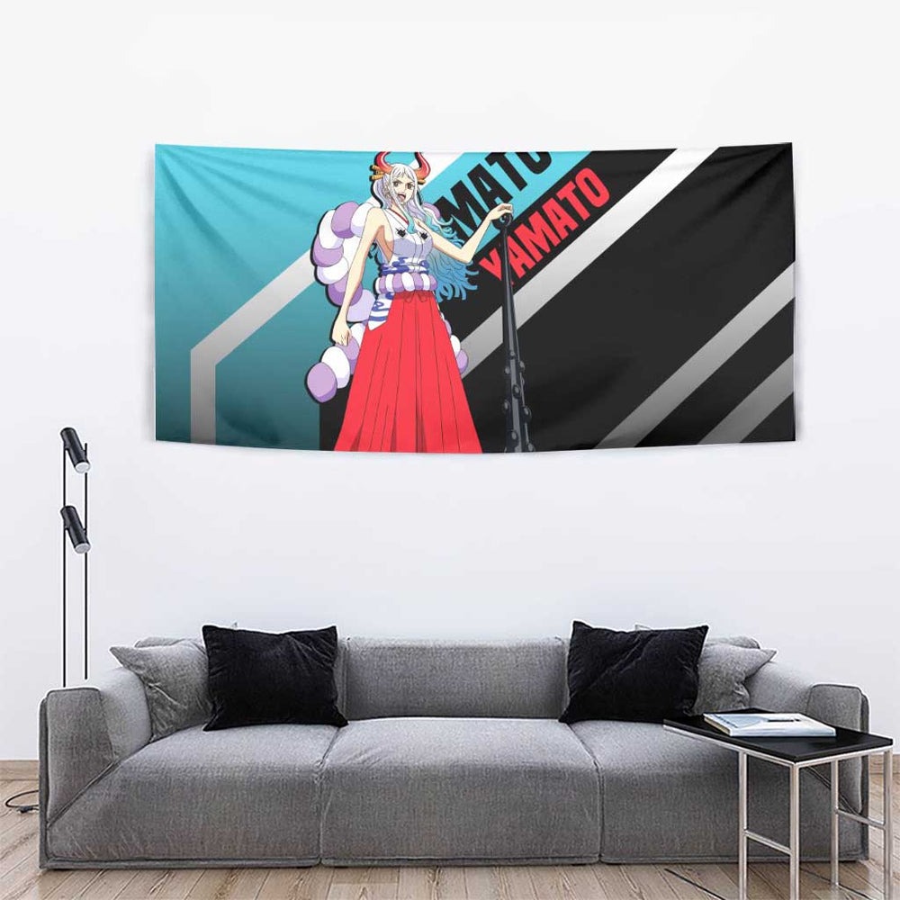 Yamato - One Piece Tapestry Anime Mix Manga Style TS04 Yamato - One Piece Tapestry Anime Mix Manga Style TS04
