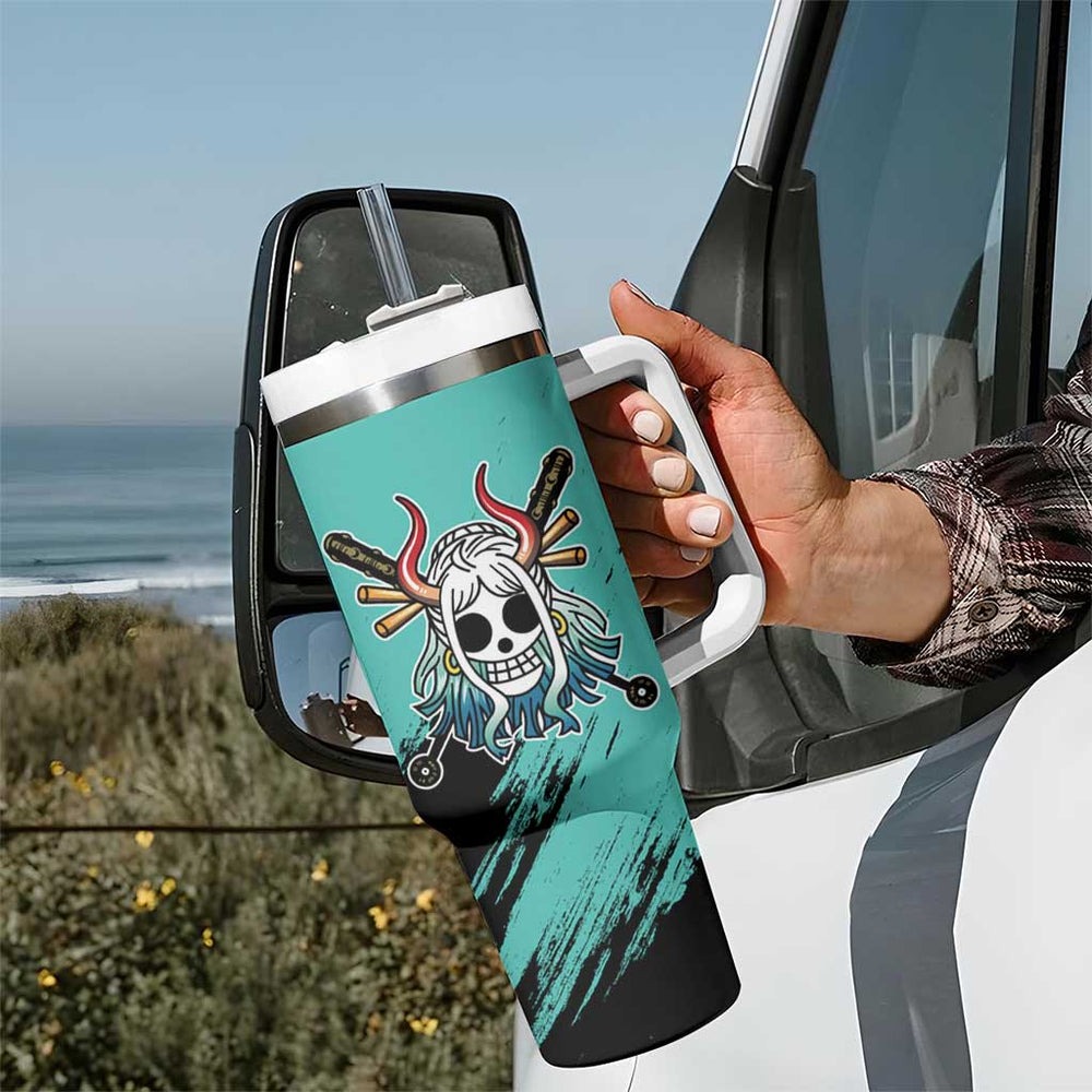 Yamato - One Piece Tumbler With Handle Anime Mix Manga Style TS04 Yamato - One Piece Tumbler With Handle Anime Mix Manga Style TS04
