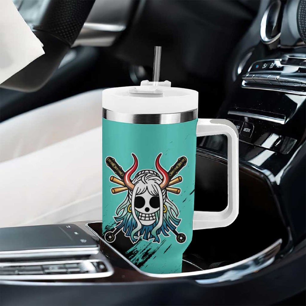 Yamato - One Piece Tumbler With Handle Anime Mix Manga Style TS04 Yamato - One Piece Tumbler With Handle Anime Mix Manga Style TS04