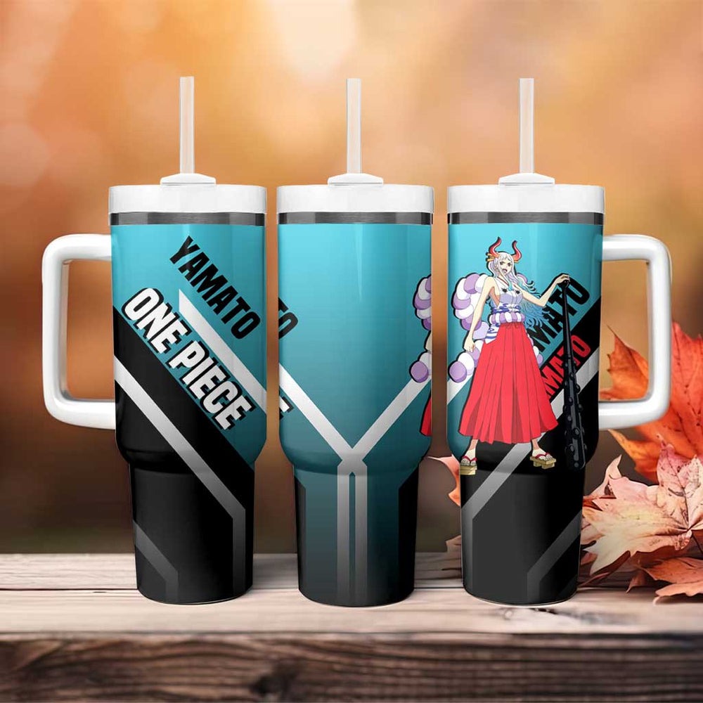 Yamato - One Piece Tumbler With Handle Anime Mix Manga Style TS04 Yamato - One Piece Tumbler With Handle Anime Mix Manga Style TS04