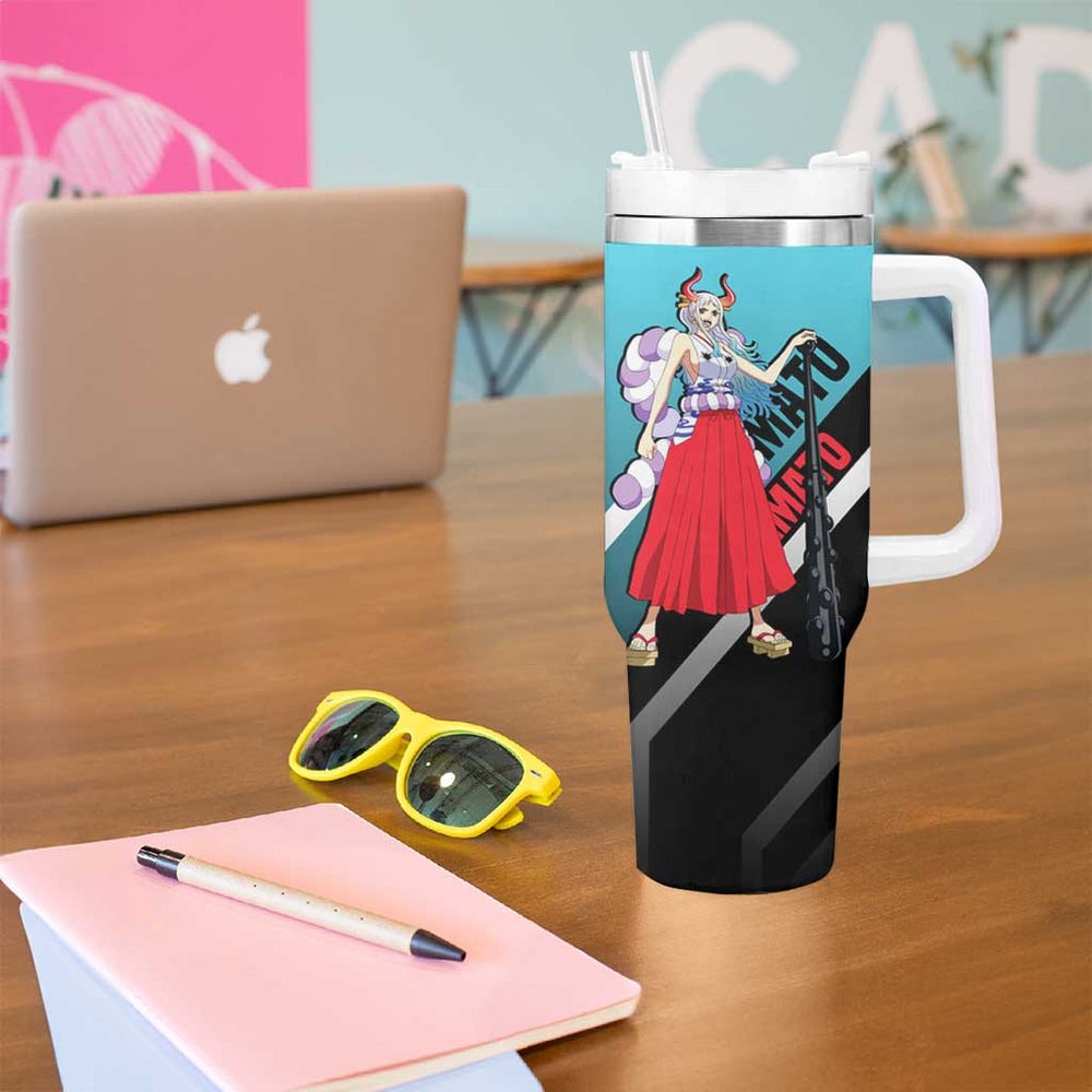 Yamato - One Piece Tumbler With Handle Anime Mix Manga Style TS04 Yamato - One Piece Tumbler With Handle Anime Mix Manga Style TS04