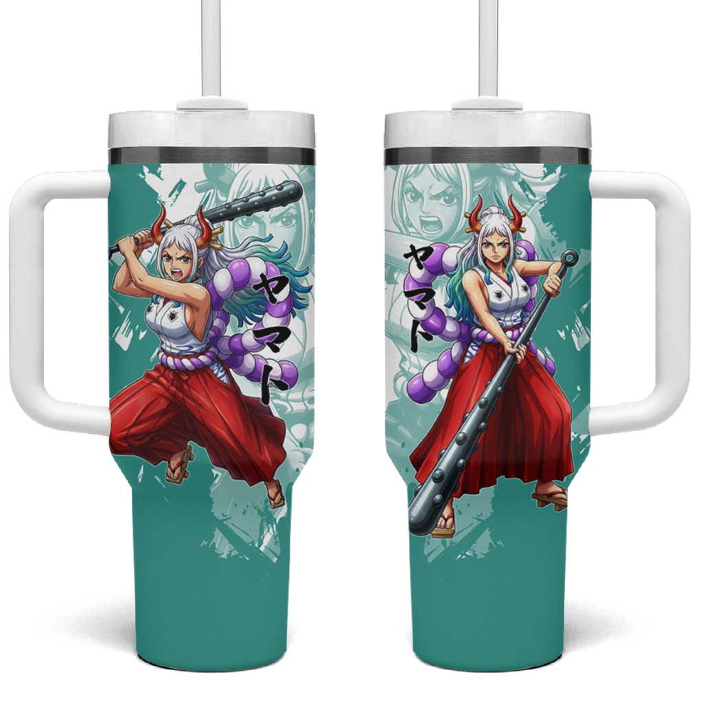 Yamato Oni Warrior One Piece Tumbler With Handle Japanese Anime Manga Graphic TS04