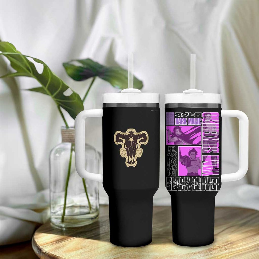 Yami Sukehiro - Black Clover Tumbler With Handle Anime Style TS04 Yami Sukehiro - Black Clover Tumbler With Handle Anime Style TS04