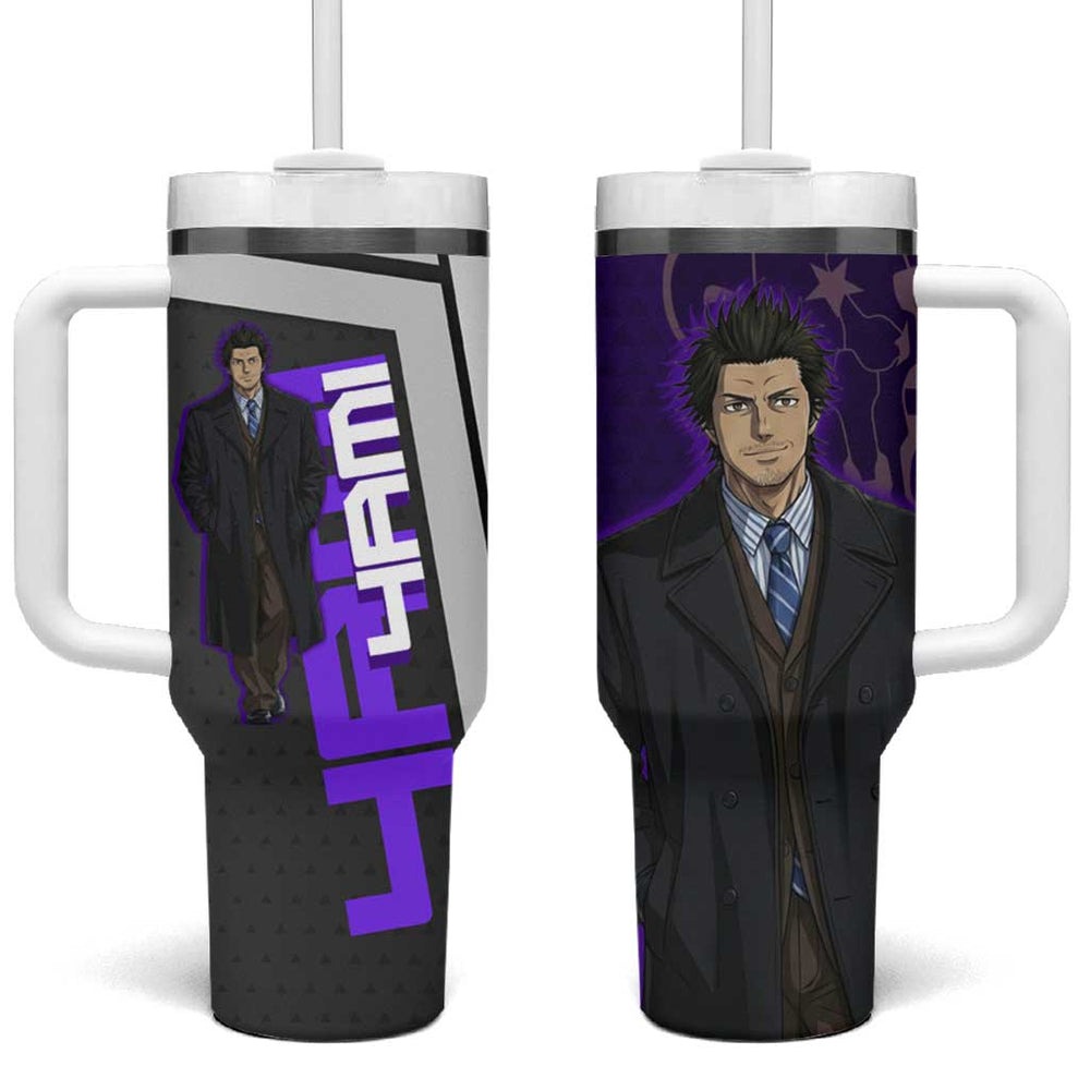 Yami Sukehiro Tumbler With Handle Dark Anime Graphic Style TS04 Yami Sukehiro Tumbler With Handle Dark Anime Graphic Style TS04