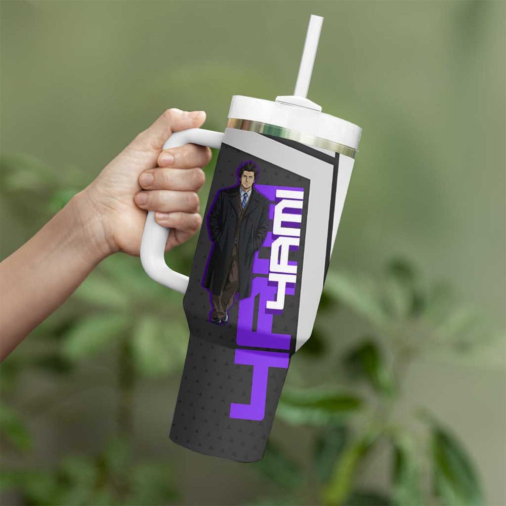 Yami Sukehiro Tumbler With Handle Dark Anime Graphic Style TS04 Yami Sukehiro Tumbler With Handle Dark Anime Graphic Style TS04