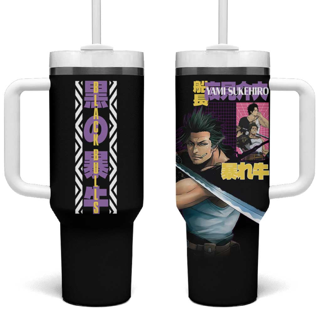 Yami Sukehiro V3 Black Clover Tumbler With Handle Anime Style TS04