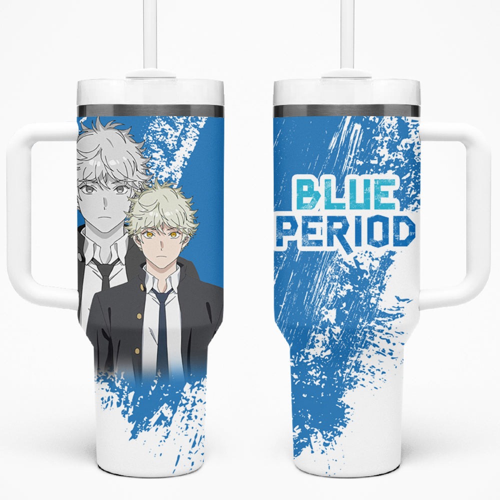 Yatora Yaguchi - Blue Period Tumbler With Handle TS04 Yatora Yaguchi - Blue Period Tumbler With Handle TS04