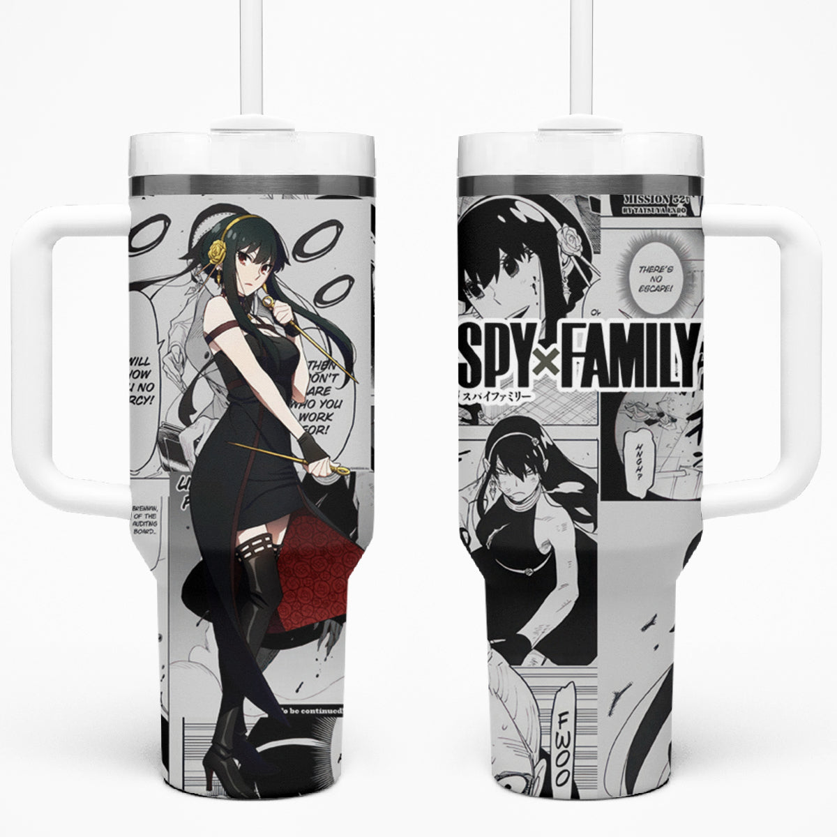 Yor Forger Spy X Family Tumbler With Handle Manga Mix Anime Style TS04