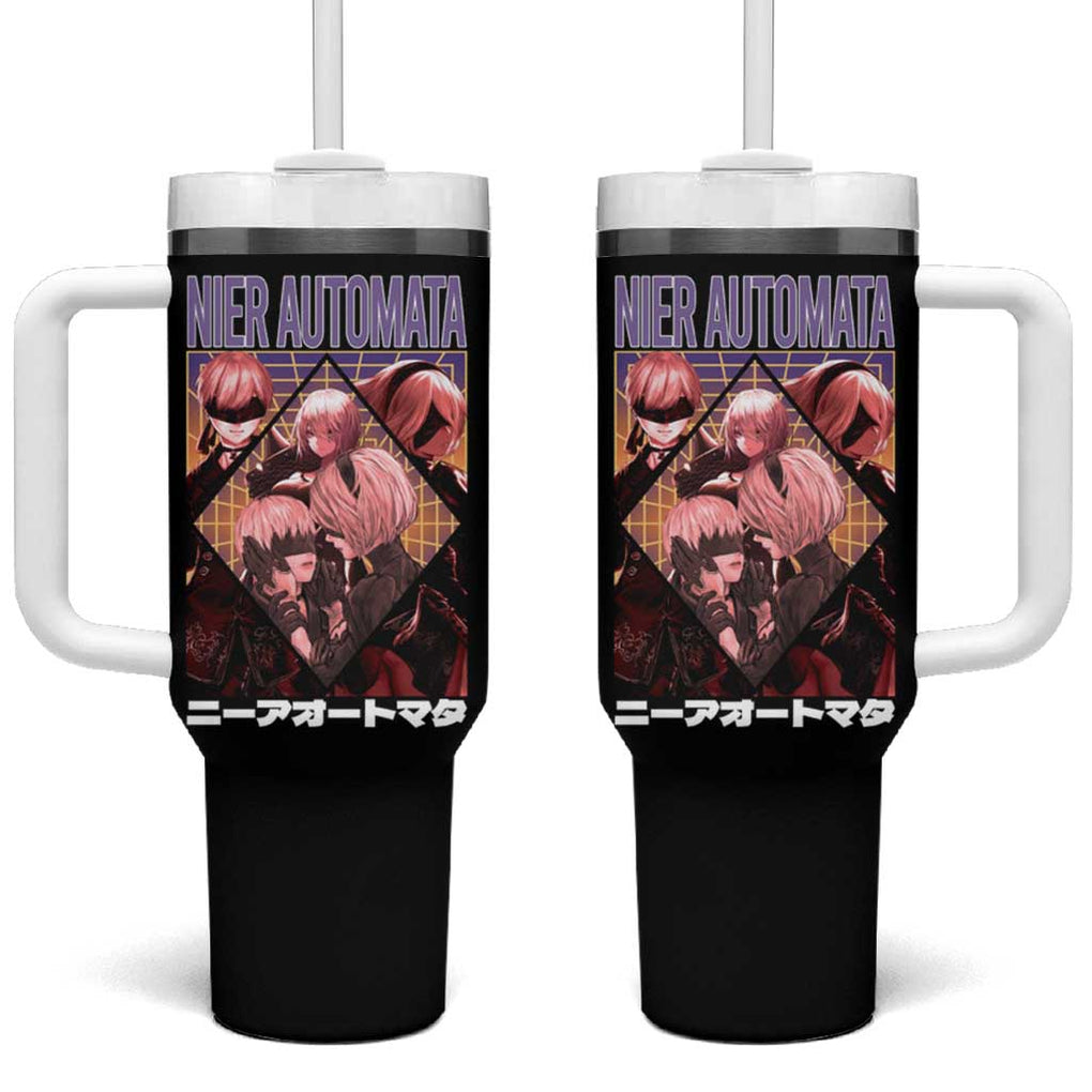 Yorha Units Nier Automata Tumbler With Handle Game Mix Anime Style TS04