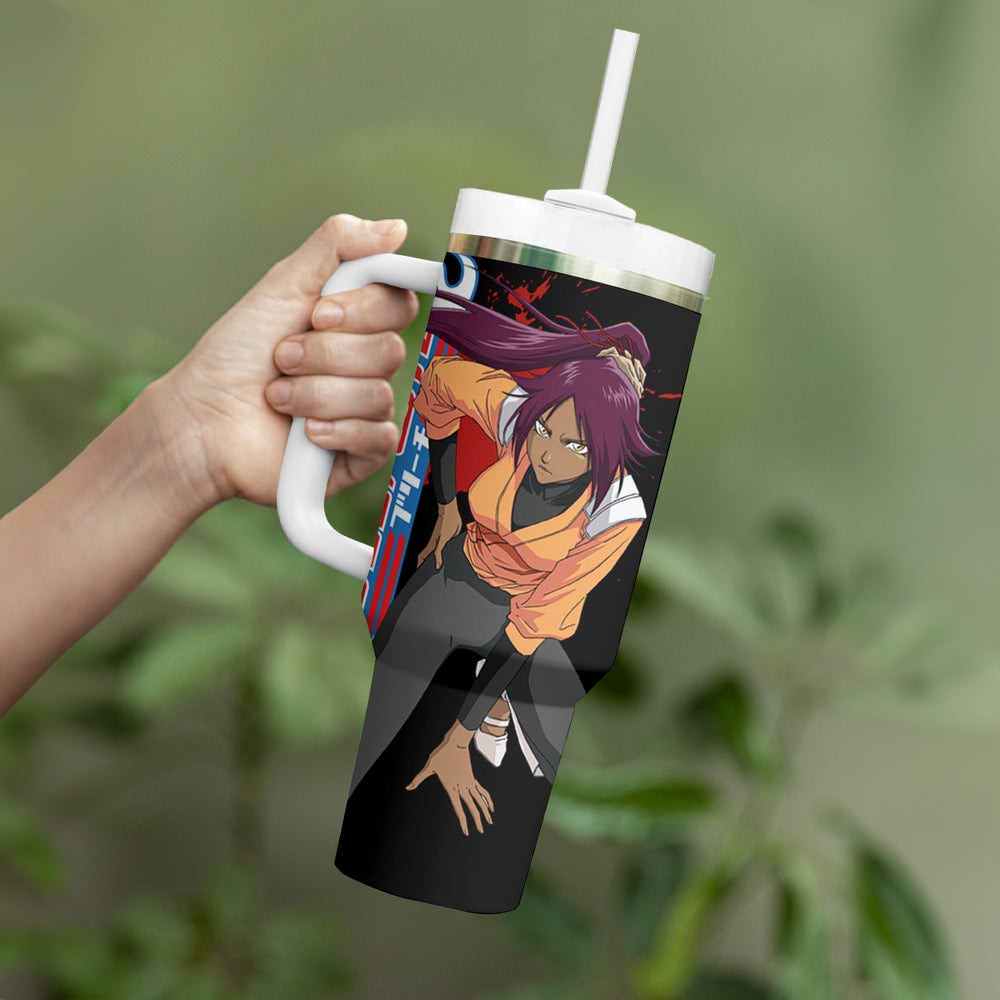 Yoruichi Shihoin Tumbler With Handle Bleach TS04