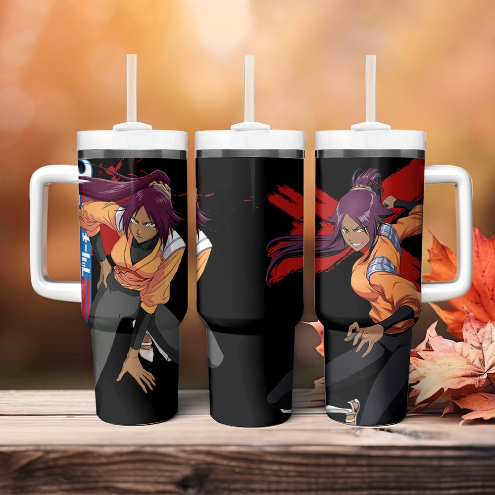 Yoruichi Shihoin Tumbler With Handle Bleach TS04