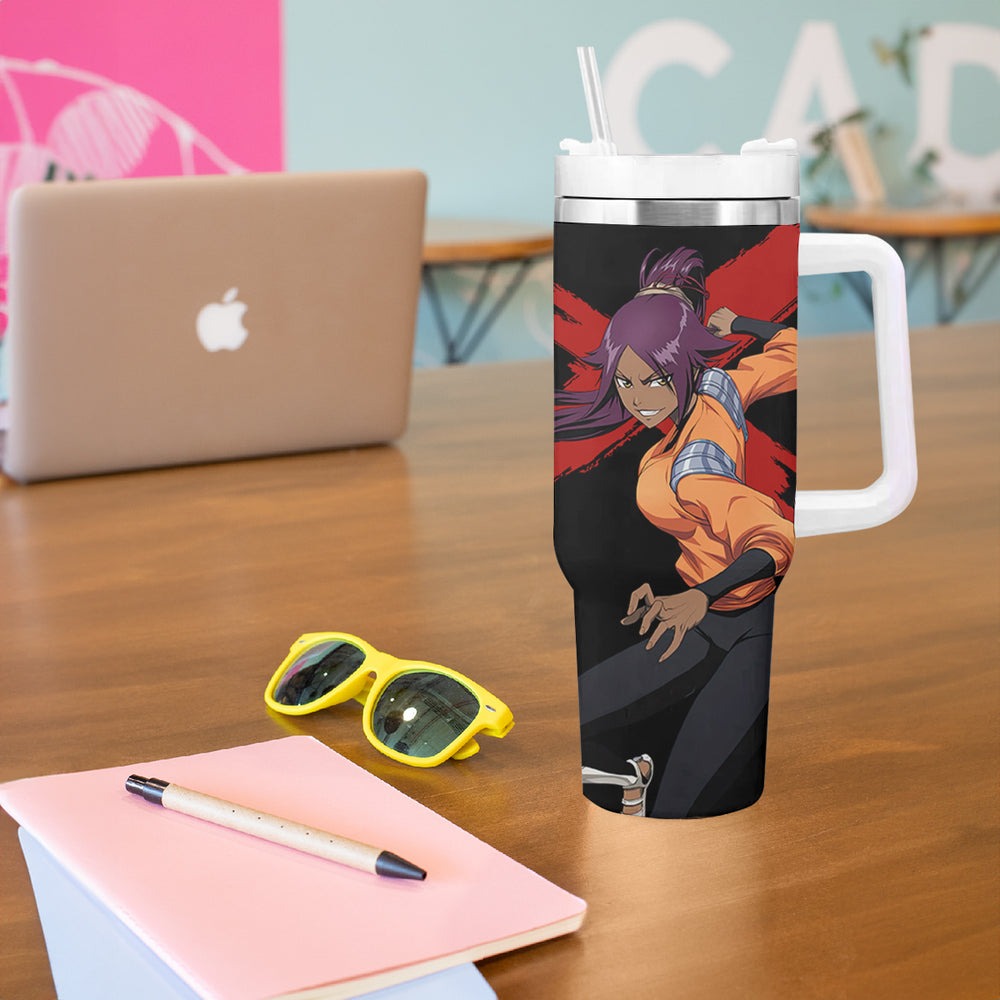 Yoruichi Shihoin Tumbler With Handle Bleach TS04
