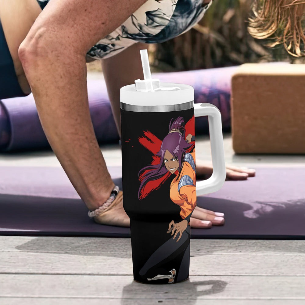 Yoruichi Shihoin Tumbler With Handle Bleach TS04