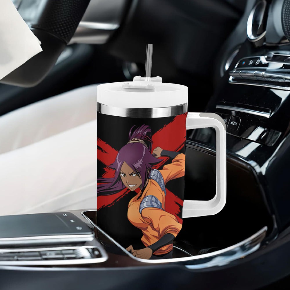 Yoruichi Shihoin Tumbler With Handle Bleach TS04