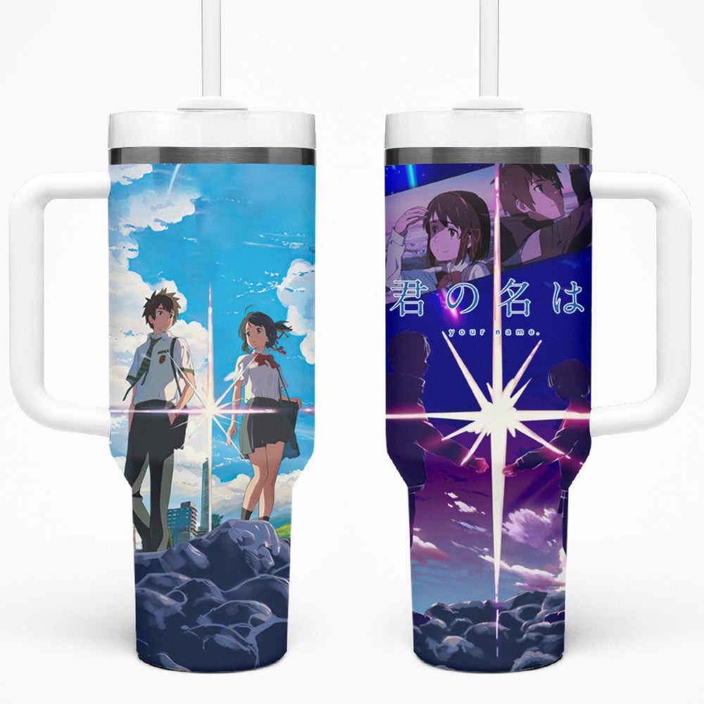 Your Name Hoodie Kimi no Na wa Tumbler With Handle Anime Style TS04 Your Name Hoodie Kimi no Na wa Tumbler With Handle Anime Style TS04