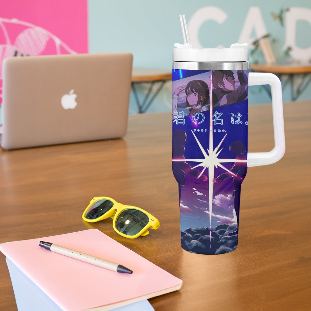 Your Name Hoodie Kimi no Na wa Tumbler With Handle Anime Style TS04 Your Name Hoodie Kimi no Na wa Tumbler With Handle Anime Style TS04