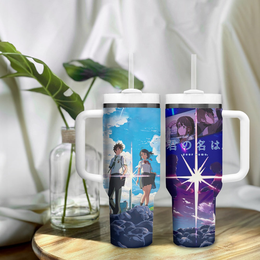 Your Name Hoodie Kimi no Na wa Tumbler With Handle Anime Style TS04 Your Name Hoodie Kimi no Na wa Tumbler With Handle Anime Style TS04