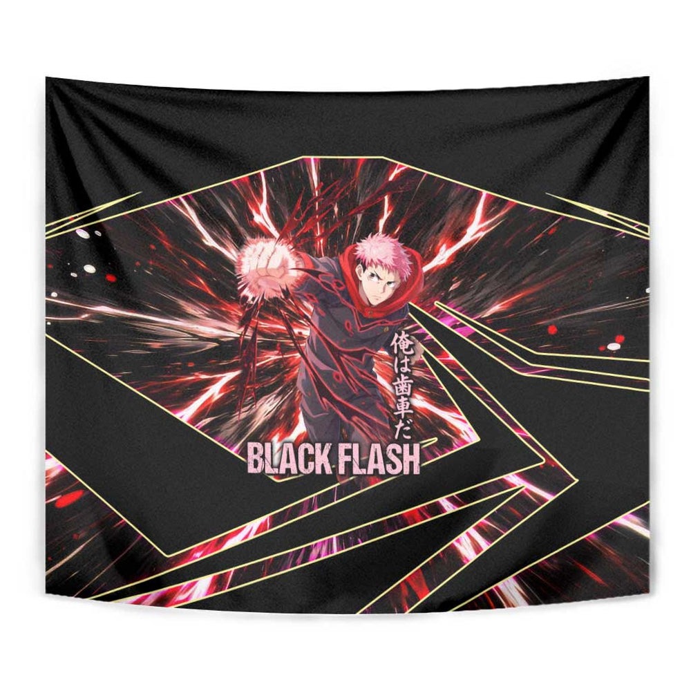 Yuji Itadori Black Flash Tumbler With Handle Dynamic Cursed Energy Burst Style TS04