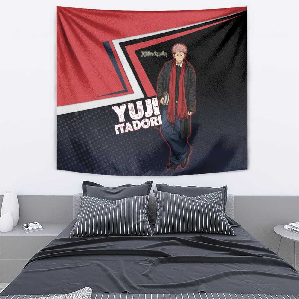 Yuji Itadori Tapestry Casual Anime Hero Style TS04 Yuji Itadori Tapestry Casual Anime Hero Style TS04
