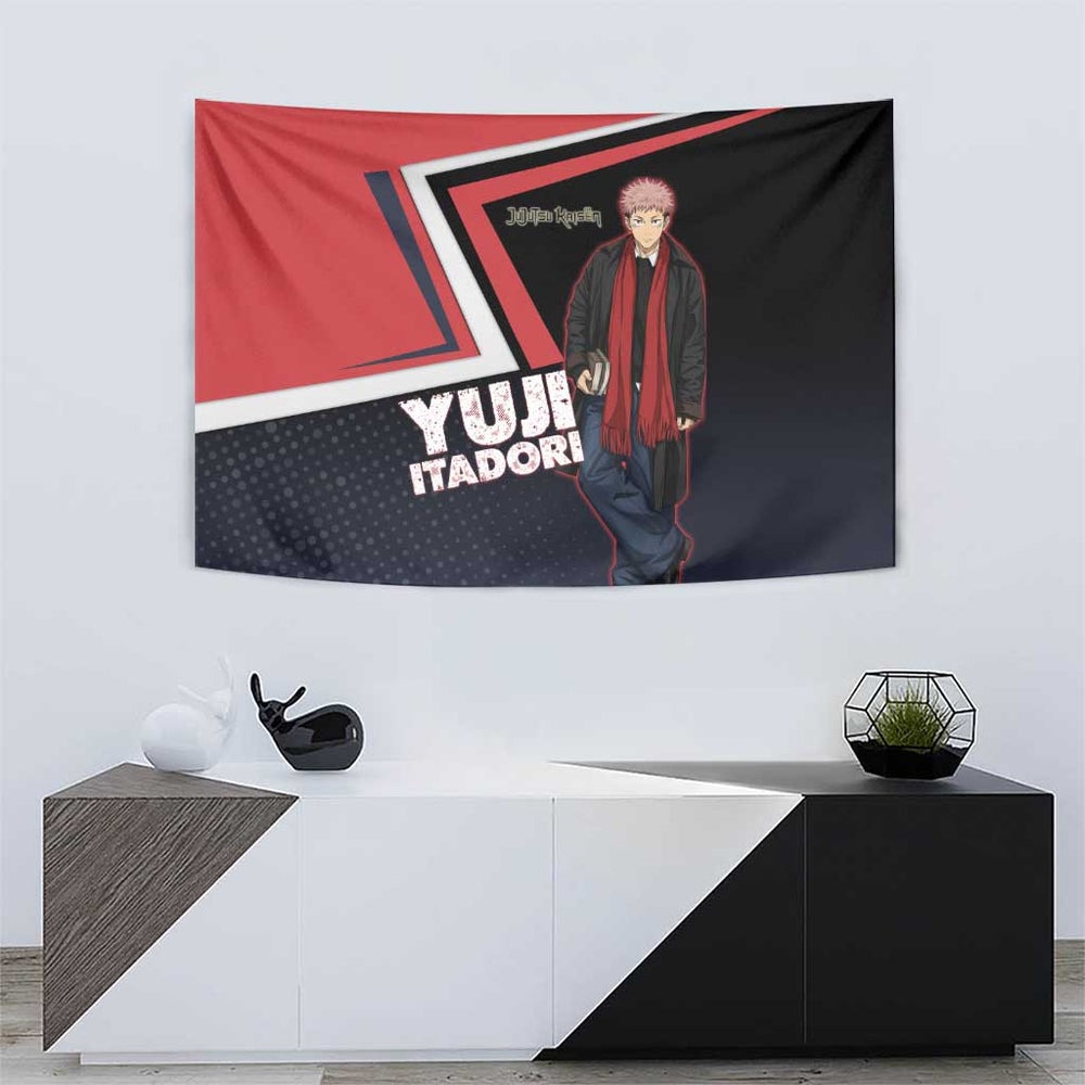 Yuji Itadori Tapestry Casual Anime Hero Style TS04 Yuji Itadori Tapestry Casual Anime Hero Style TS04