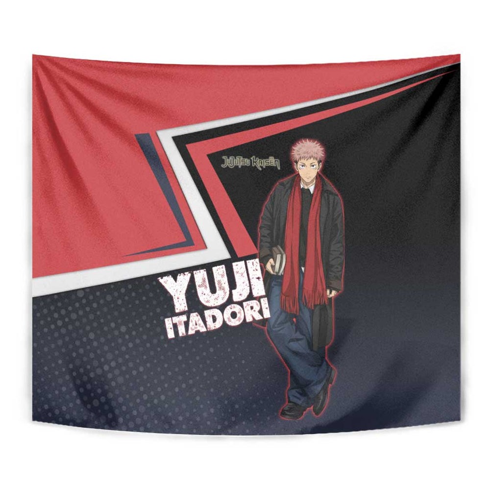 Yuji Itadori Tapestry Casual Anime Hero Style TS04 Yuji Itadori Tapestry Casual Anime Hero Style TS04
