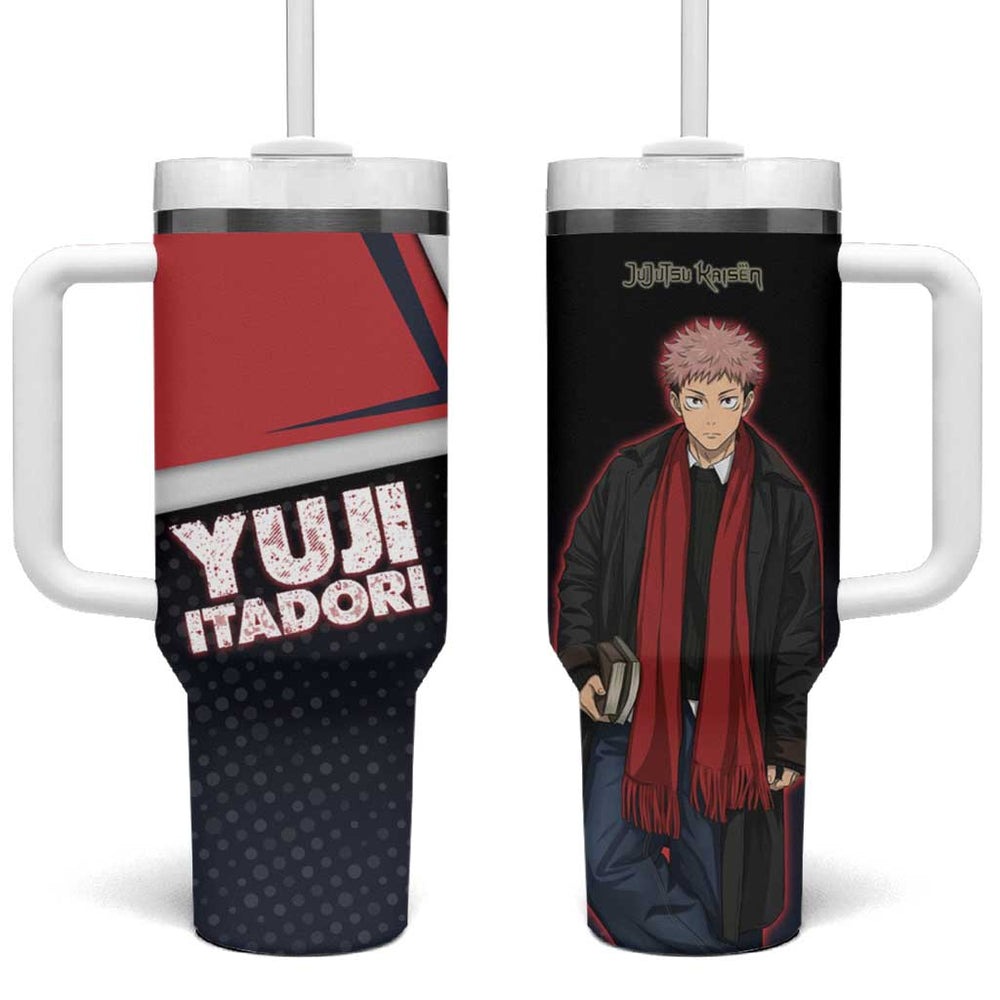 Yuji Itadori Tumbler With Handle Casual Anime Hero Style TS04