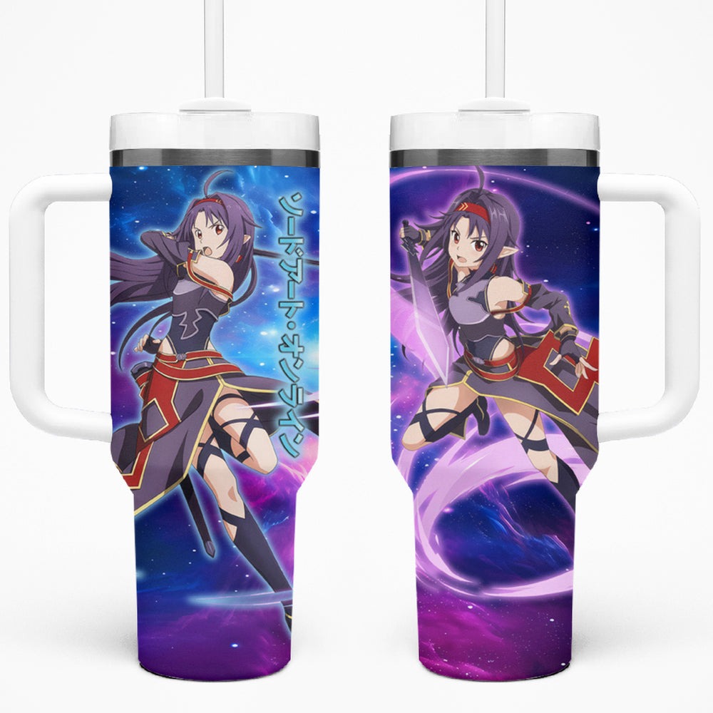 Yuuki Tumbler With Handle Sword Art Galaxy Style TS04