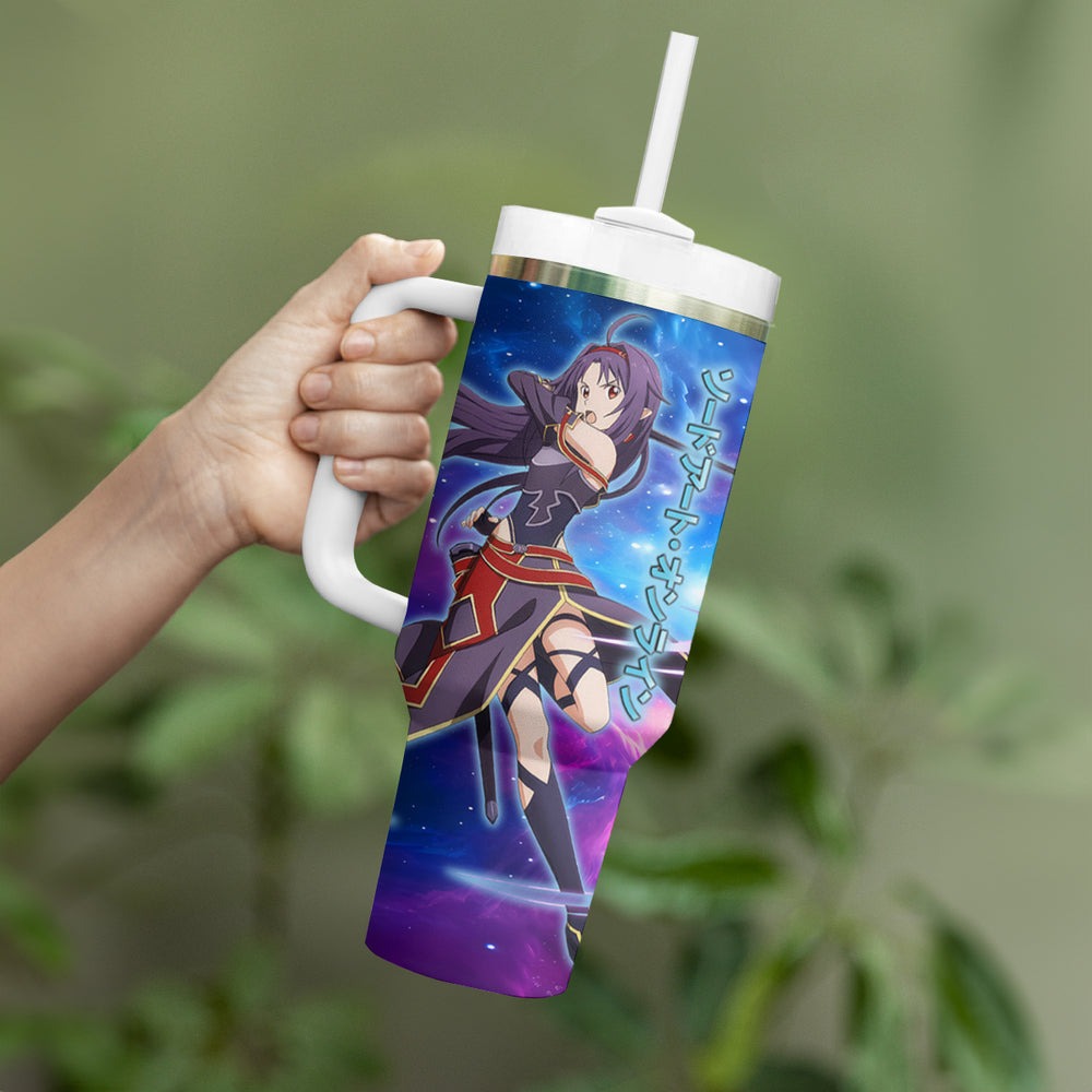 Yuuki Tumbler With Handle Sword Art Galaxy Style TS04