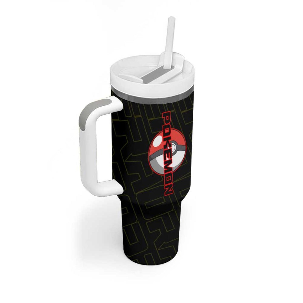 Zeraora Poké Tumbler With Handle Electric Neon Anime Style TS04 Zeraora Poké Tumbler With Handle Electric Neon Anime Style TS04